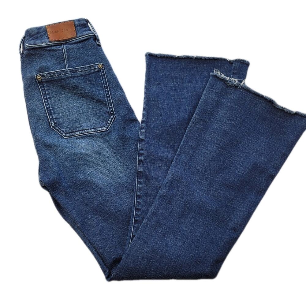 M.i.h Women's Jeans Bodycon Marrakesh High Rise Slim Kick Flare More Blue sz 26